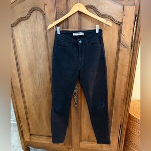 Vintage American Apparel Black High-Rise Skinny Jeans